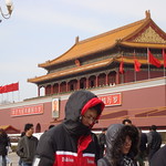 Tiananmen Square... police everywhere